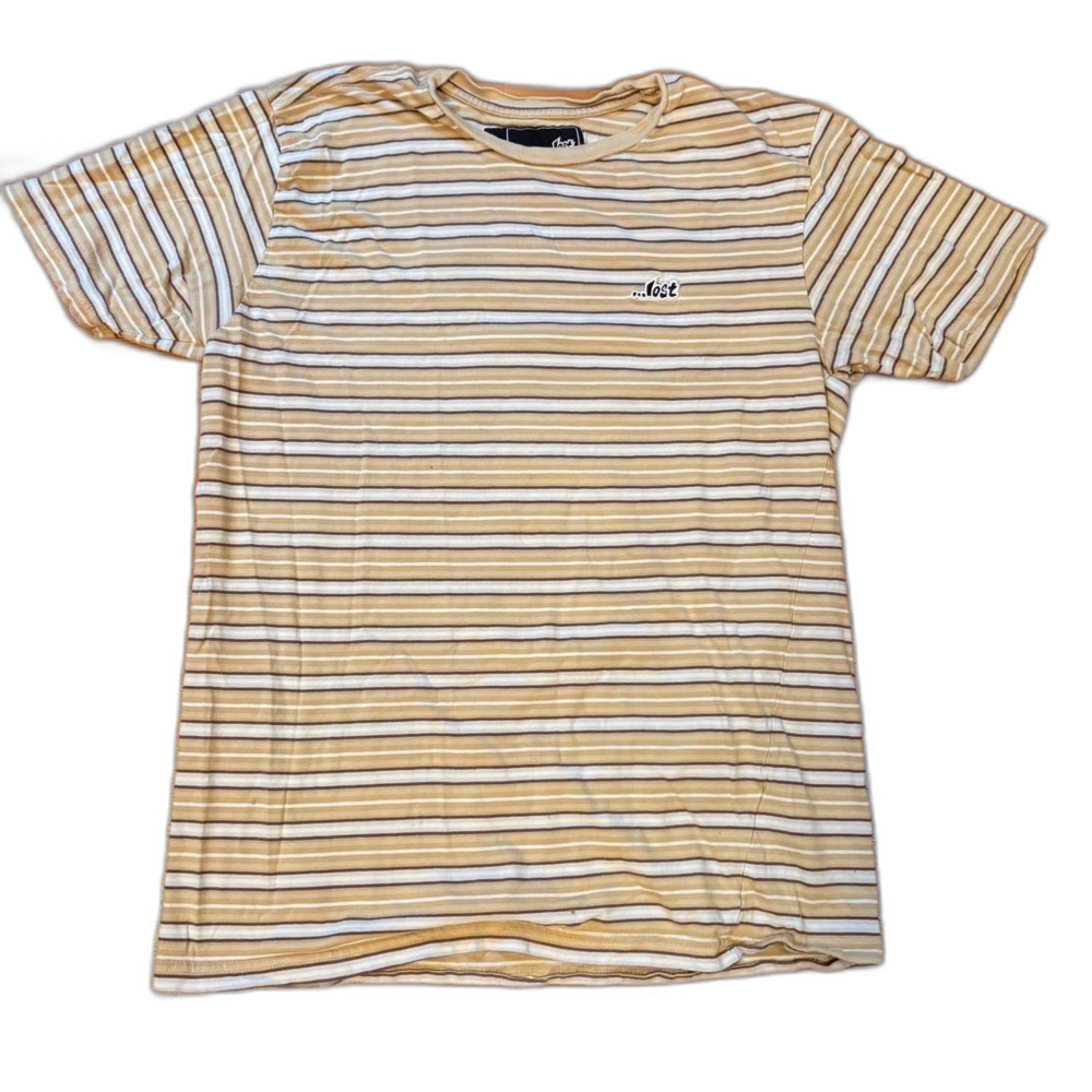 ...lost y2k Skate Brand Men's Striped T-shirt